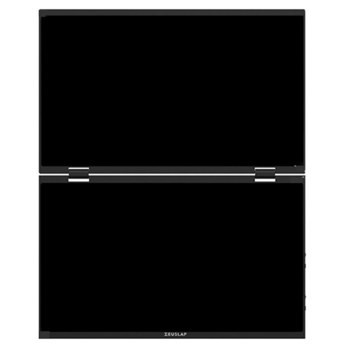 제우스랩 FHD 접이식 듀얼 터치 모니터 360도회전