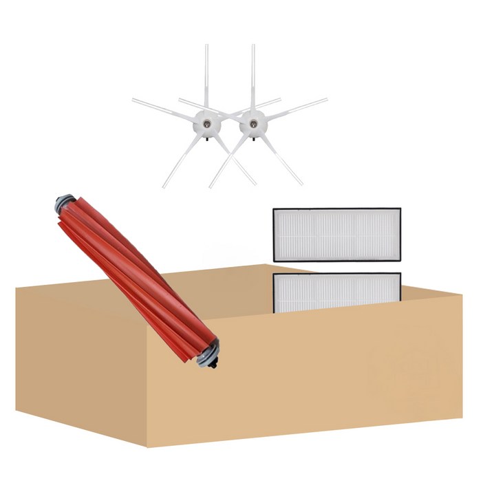 호환 멋진공간 샤오미 로보락 S7 Plus 로봇청소기 사이드브러쉬 필터 메인브러쉬 세트 기프트팩, 1개