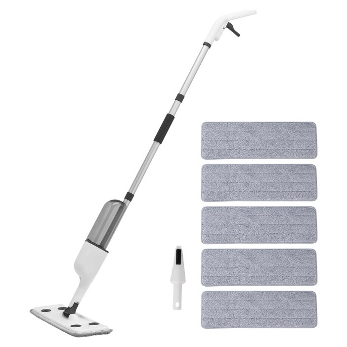 코멧 스프레이 밀대걸레  극세사 패드 5개  다용도 클리너 1개