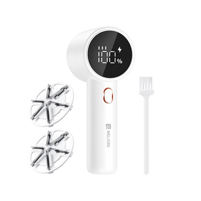 멜리언스 충전식 LED 보풀제거기, ML-MJD01, 화이트