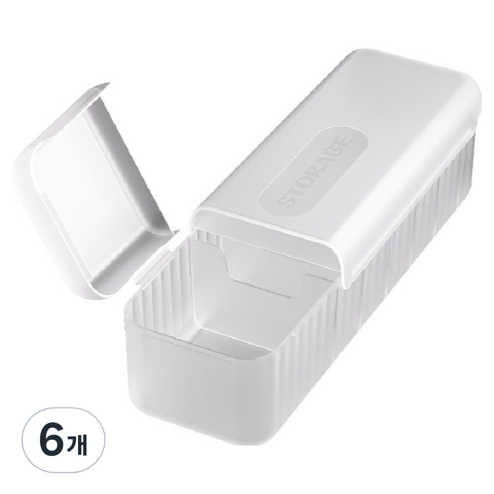 쿠캐치 USB 케이블 정리 보관함, 반투명, 6개