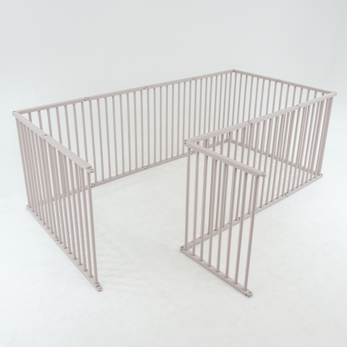 독톡 새끼 강아지 울타리 펜스 ABS 40cm 6p, 상하단(코코아밀크), 파이프(코코아밀크)