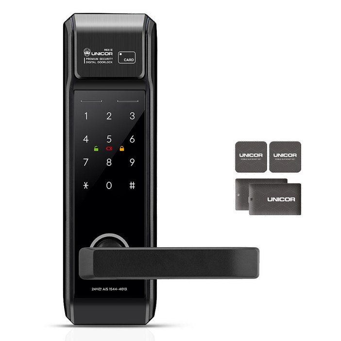 유니코 스마트 손잡이 있음 도어락 REXII