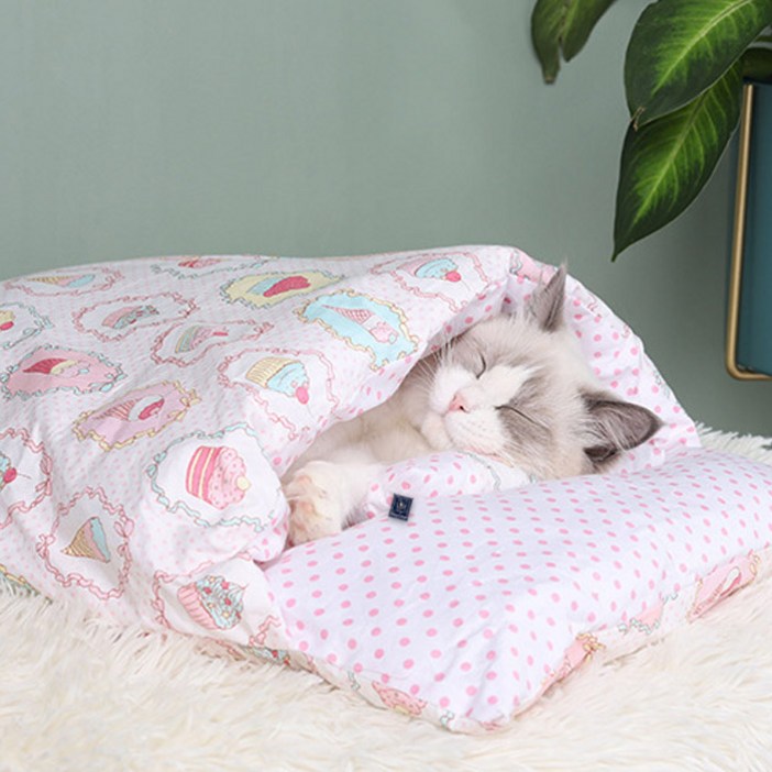 딩동펫 고양이 숨숨 이불세트