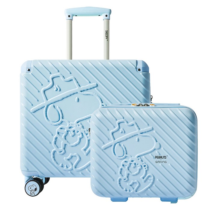 피너츠 큐랑 시애틀 스누피 기내용 미니캐리어미니백 세트 12인치18인치