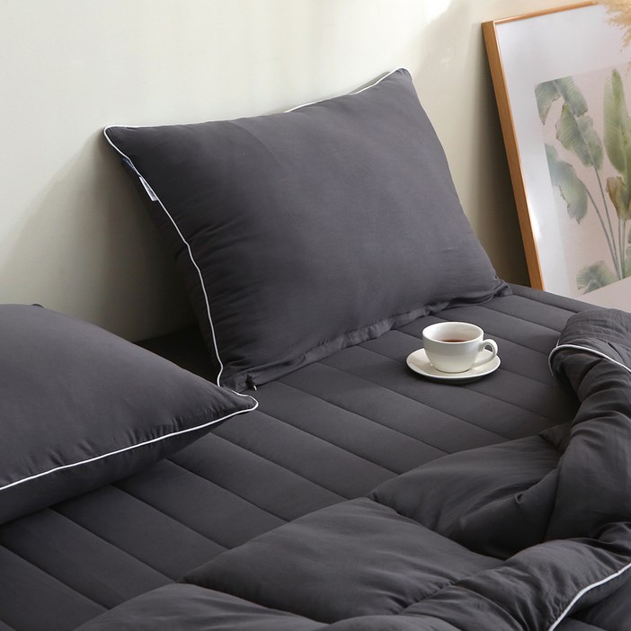 루아베 부드러운 워싱 차렵이불 세트