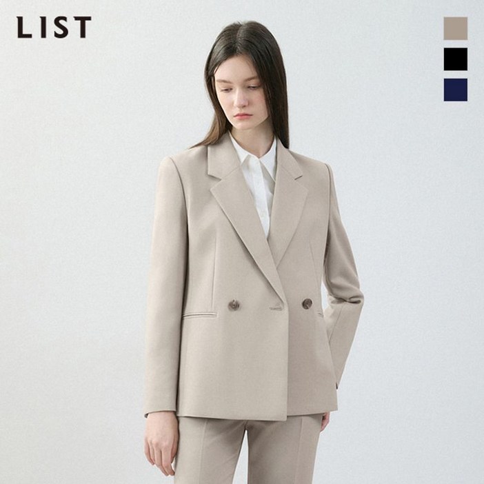 리스트 클래식 더블 셋업 자켓 TWSJKO50060
