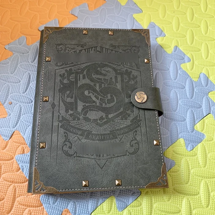 매직 칼리지 스타일 레트로 앨범, 대학 주변 노트북, 크래프트 페이퍼, 다기능 루즈 리프 원장, 07 B5 banner green