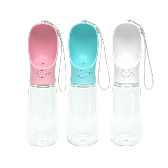 강아지 애견 물병 산책물통 원터치 휴대용 물병 550ml