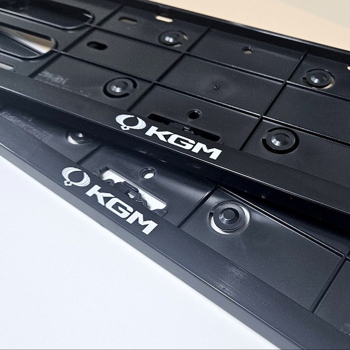 KGM 쌍용 번호판가드호환형 렉스턴스포츠 티볼리 토레스 코란도, 블랙, 1개