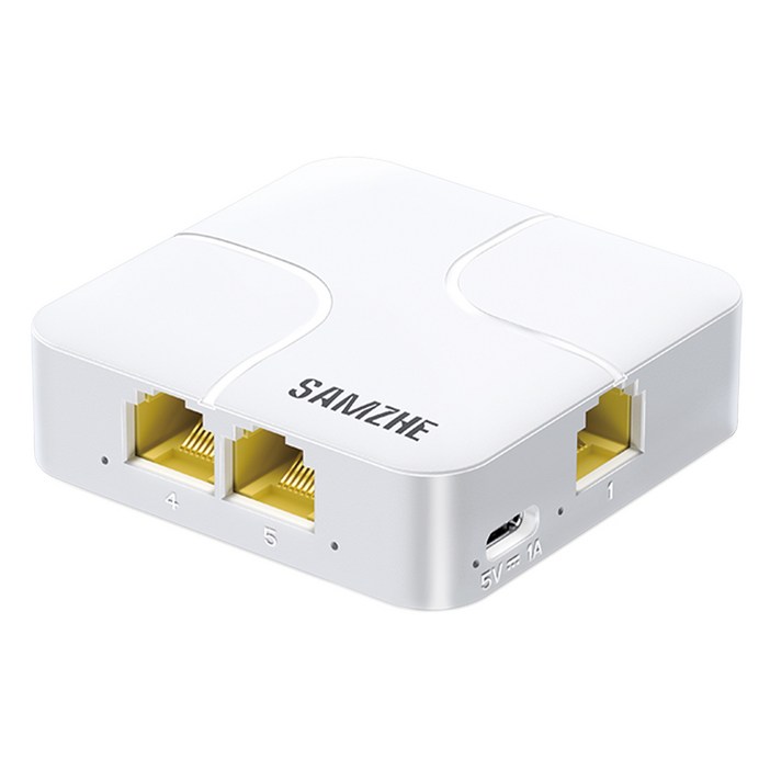 삼지 1대4 기가비트 인터넷 랜 동시 분배기 공유기, 1개, SZJKQ04