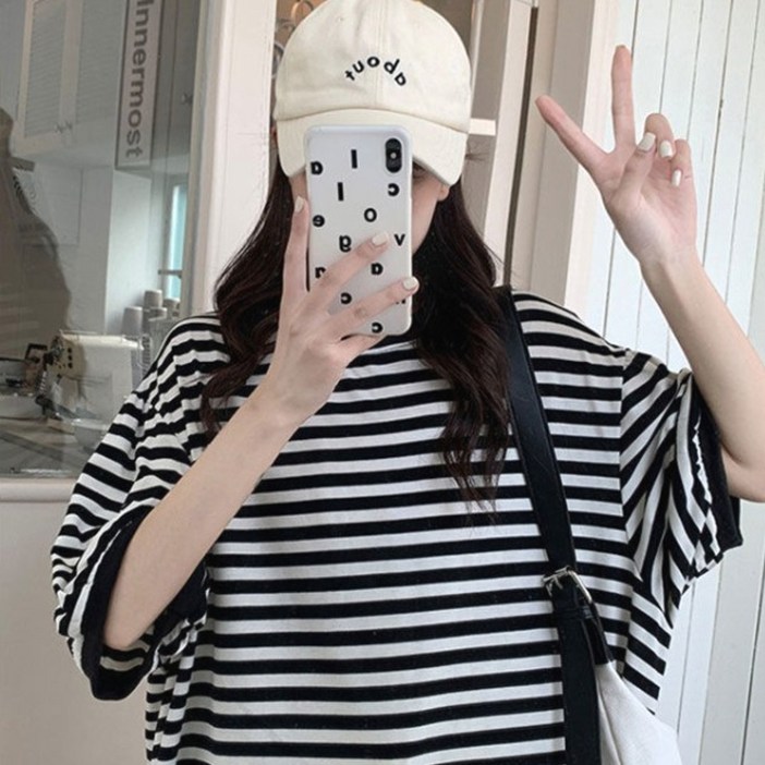 제니바코 오늘도 편안한 루즈핏 여름 반팔 원피스 11