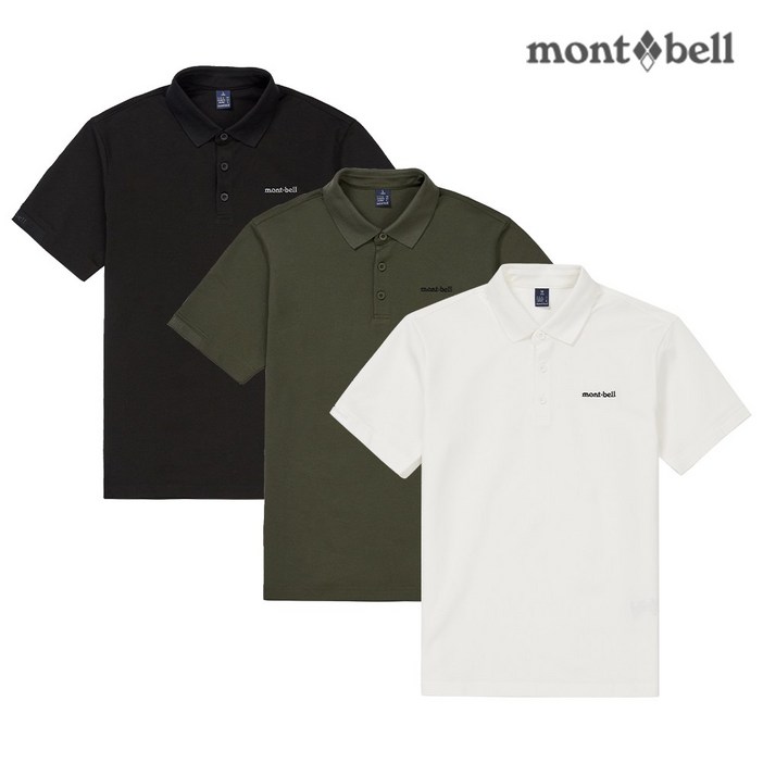 몽벨 남성 퍼포먼스L 카라 반팔 티셔츠MW3GBMOH23