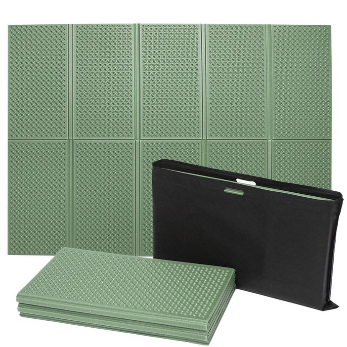 쿠셔니 캠핑매트 2단 엠보싱 발포매트 차박매트  + 보관가방 (중형 200cmx140cm 2인용)