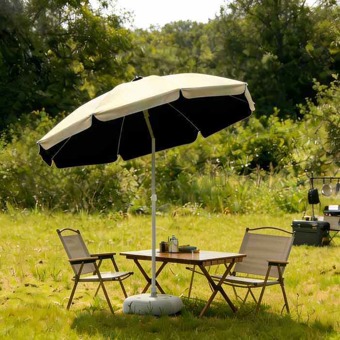 대형 야외 파라솔 자외선 차단 각도조절 휴대용 방수 파라솔 정원 캠핑 풀장 낚시 파라솔 받침대 미포함