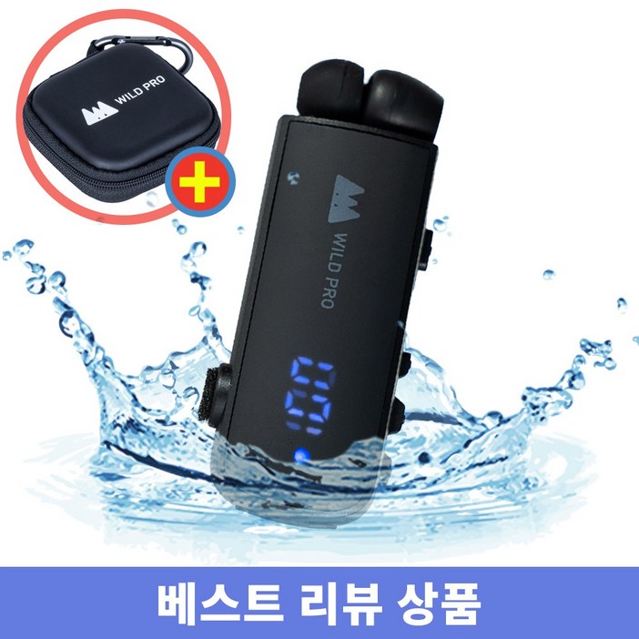 와일드프로 사은행사 22시간재생 V5.3 클립형 한쪽 블루투스 이어폰 WP1016 (한국어 지원)
