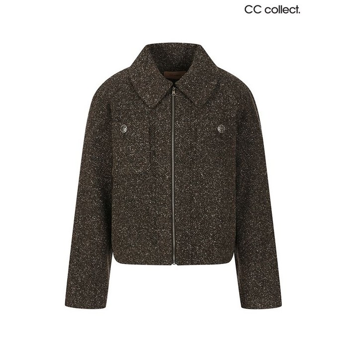 씨씨클럽 씨씨콜렉트 스탠카라 집업 패턴크롭자켓 E234MSF145BR1 2497947