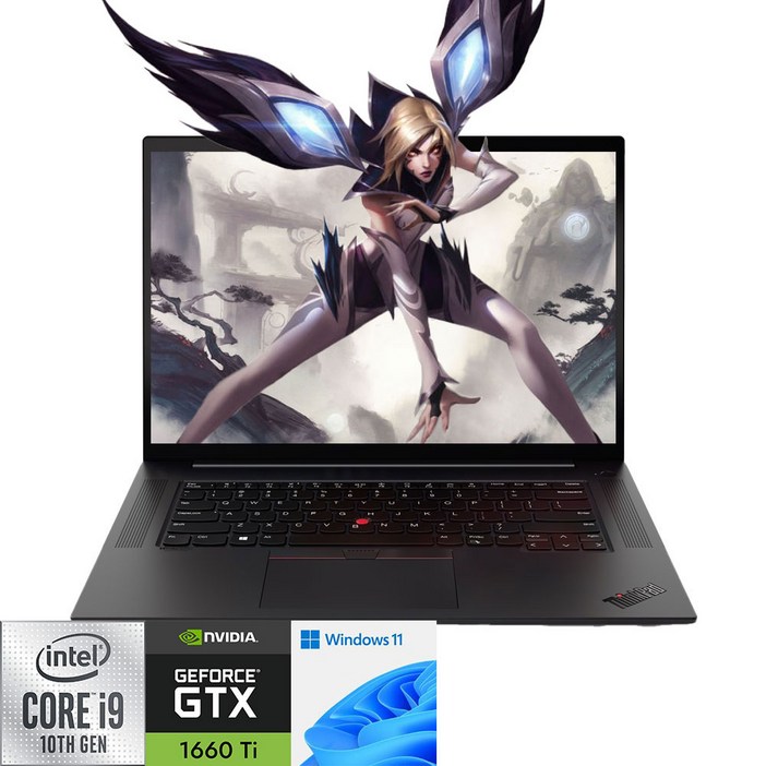 레노버 ThinkPad X1 Extreme Gen3 i9-10885H/64G/NVMe SSD 1TB/GTX 1650Ti 윈11 4K UHD 게이밍 노트북, X1 Extreme Gen3, 윈도우 11 홈, 64GB, 1TB, 블랙