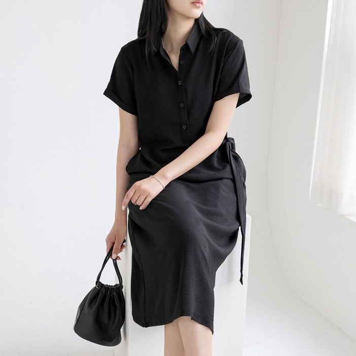 허블리 여성 여름 원피스 루즈핏 체형커버 냉감소재