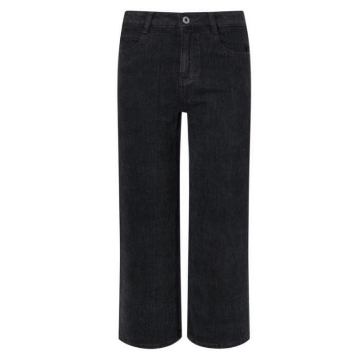 [AK플라자] [헤지스레이디스] [25FW]세미와이드 기모 데님 팬츠 HSPA5D983G3