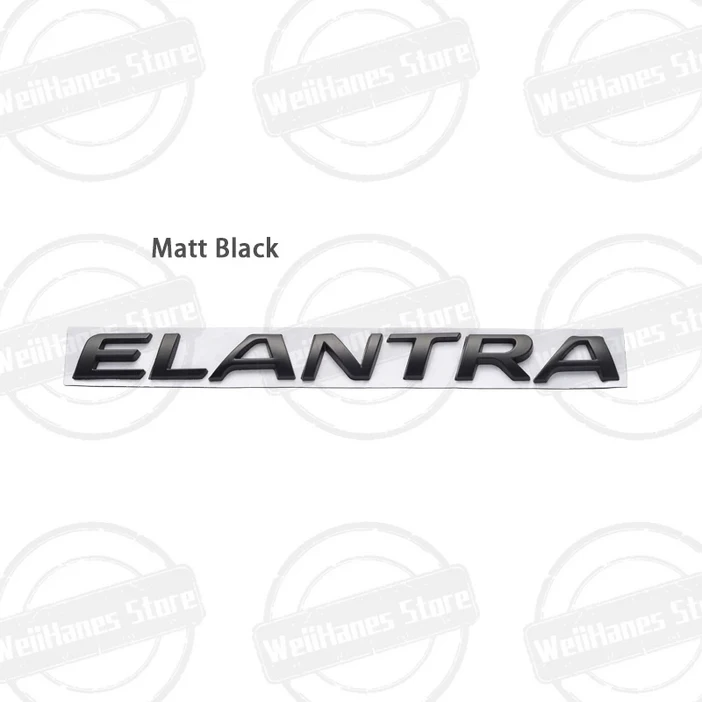 Elantra 로고 용 금속 3D 프론트 후드 배지 편지 자동차 뒷 트렁크 바디 스티커 엠블럼 액세서리
