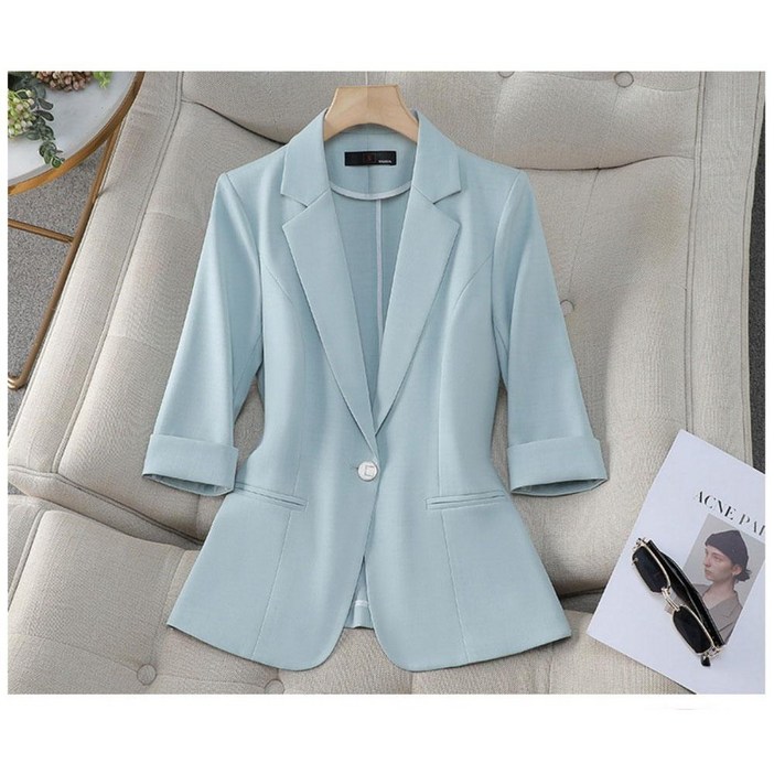 708090 여름 정장 코트 캐주얼 얇은 정장 상의