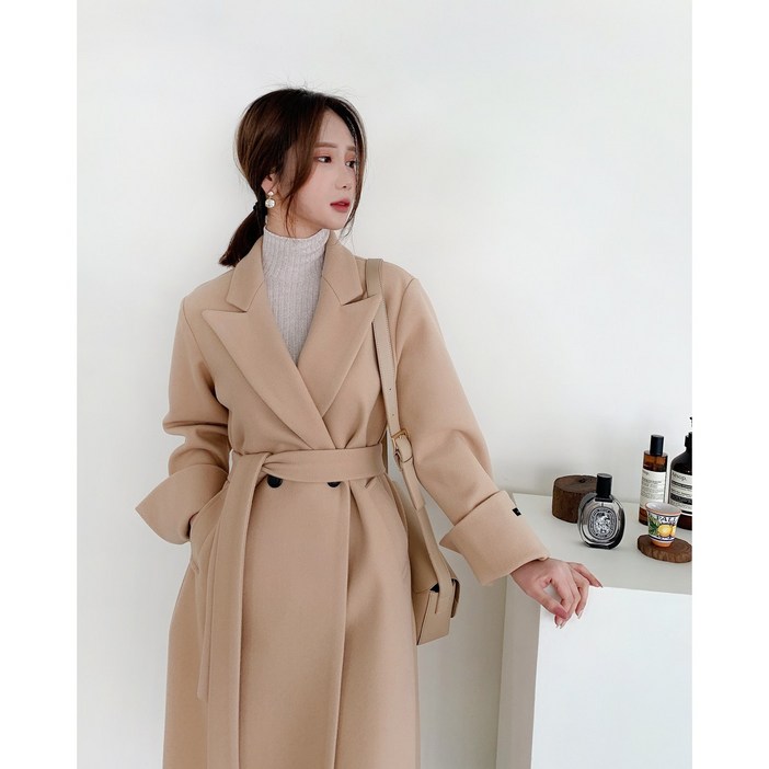 라우드 윈터데이 벨트 스트랩 롱 더블코트 4499 루즈핏 오버핏 모직 겨울 울코트 라우드 윈터데이 벨트 스트랩 롱 더블코트 4499 루즈핏 오버핏 모직 겨울 울코트