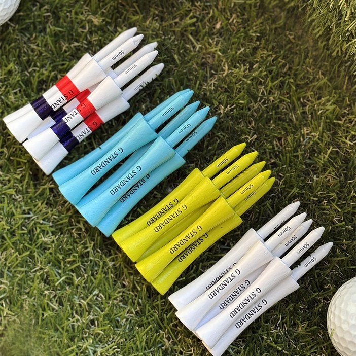 지스탠다드 높이조절 골프티 골프티꽂이 골프공 롱티 드라이버티 나무티 55P, 톰에디션, 55개