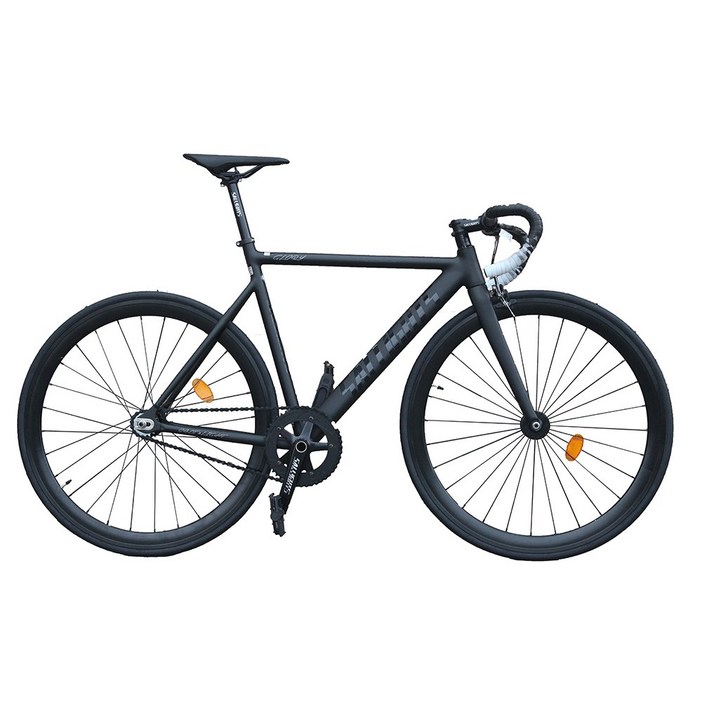 솔라이츠 글로리 카본포크 최고급 픽시 자전거, 무광블랙 470MM, 1개