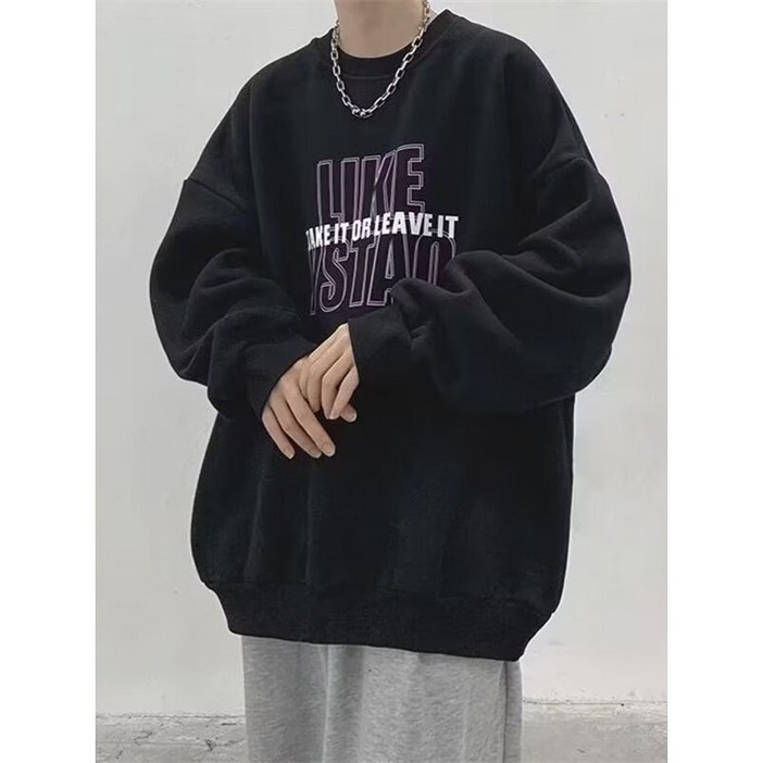 대퍼디팟 남성 남녀공용 맨투맨 심플프린팅 빈티지맨투맨 기본맨투맨