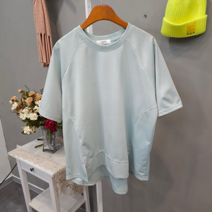 언발란스 뒷주름 나그랑 훌티셔츠