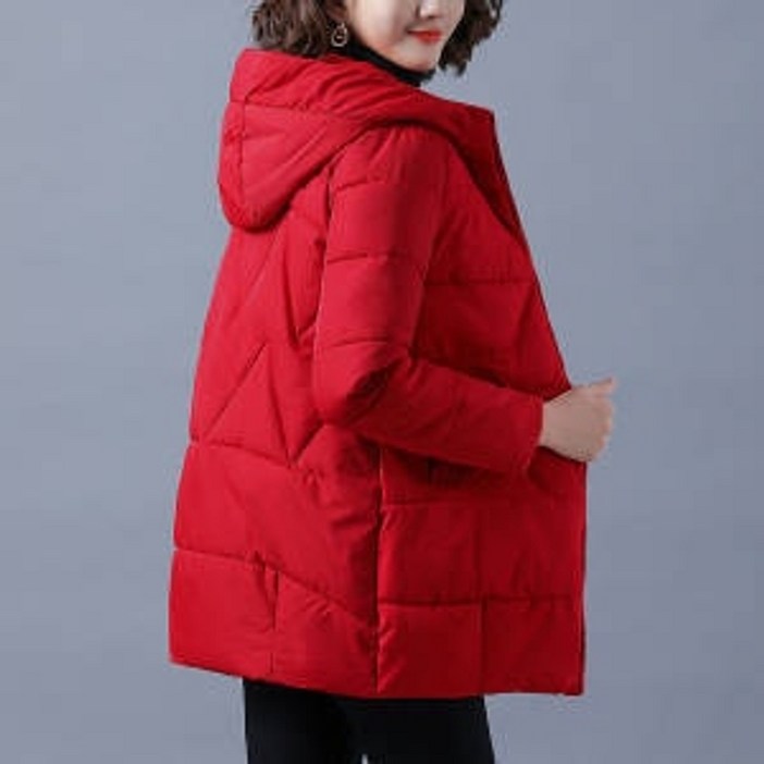 여성 울 반 맥 롱 코트겨울 자켓 따뜻한 파카 두꺼운 코튼 패딩 후드 아웃웨어 캐주얼