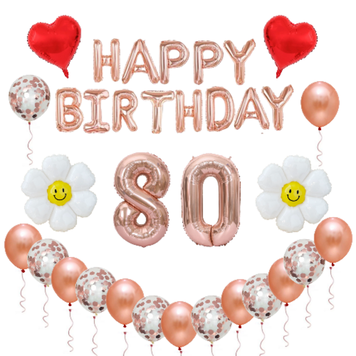 데이지 팔순 홈파티 생일 풍선 가랜드 세트
