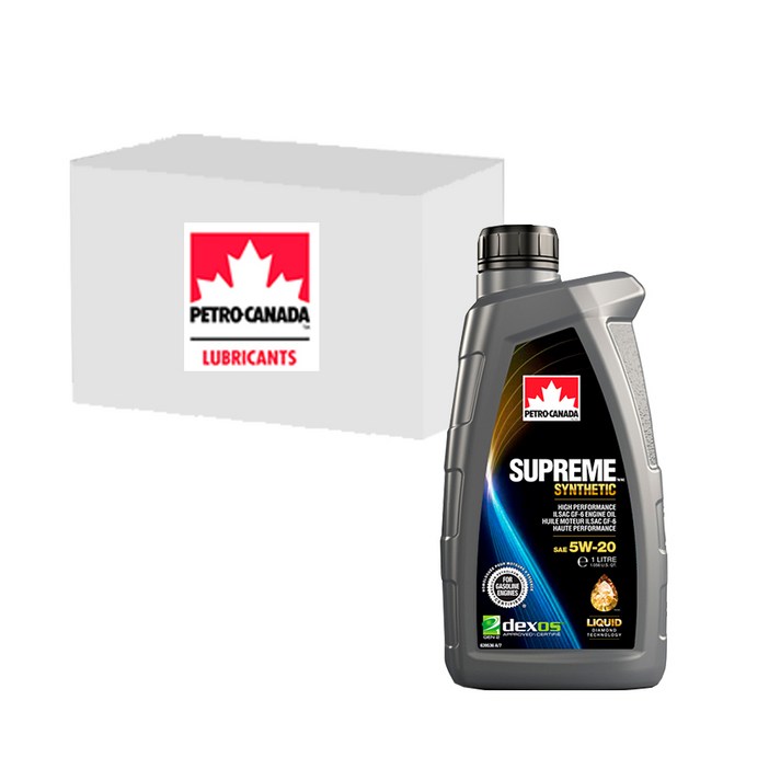 페트로캐나다 슈프림 신세틱 5W20 엔진오일 API SP, GEN2, 1L x 12개, 12개