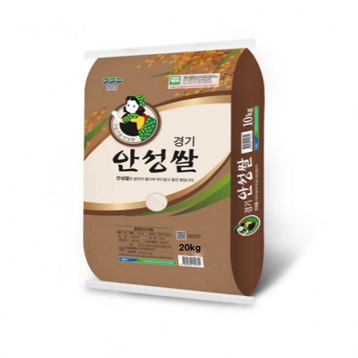 안성마춤농협 안성쌀 25년산 경기미 국산품종 참드림 백미, 특등급, 1개, 20kg