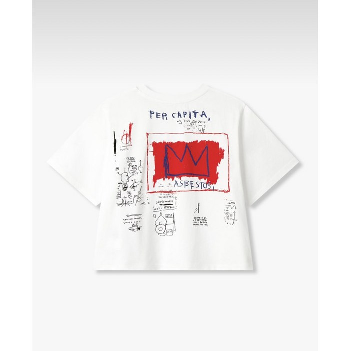 보브 BASQUIAT 크래픽 크롭 티셔츠 7125240183 뉴코아일산