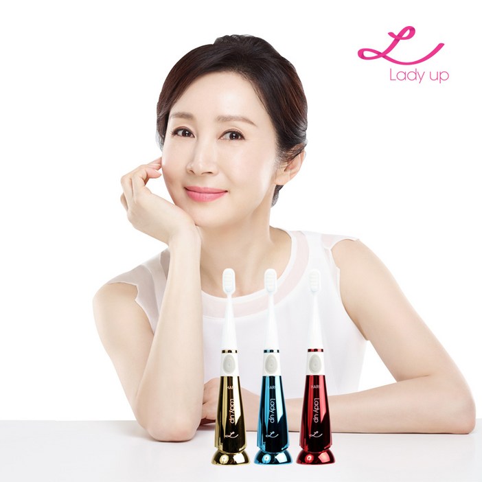 [레이디업] 전인화와 함께하는 비단 초미세모 음파 전동칫솔 / 특허받은 전동칫솔, 1개