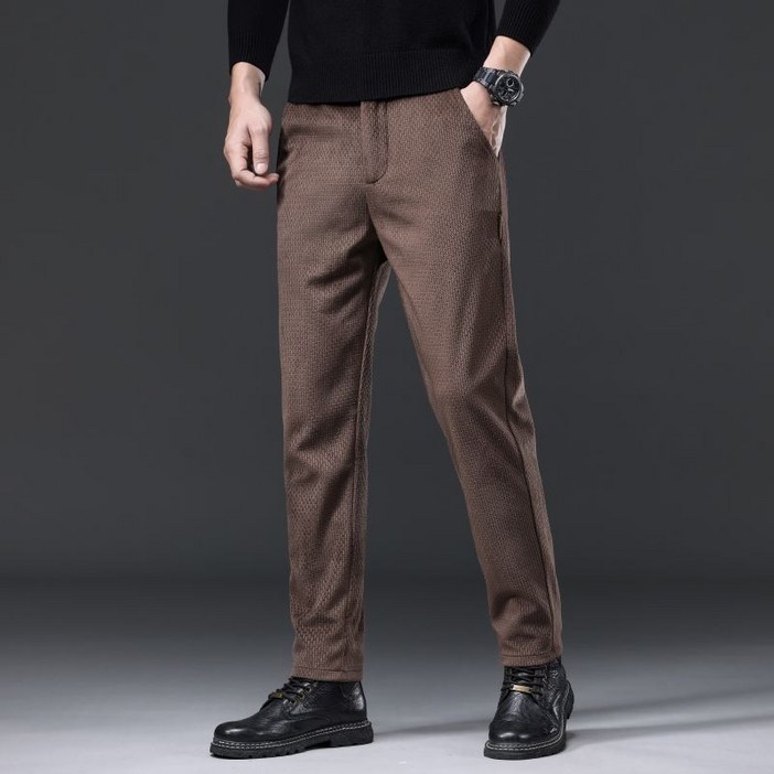 녕동 남성 캐주얼 정장바지 와이드 배기 팬츠 루즈핏 슬림 편안한 스판 긴바지 출근룩 데일리룩