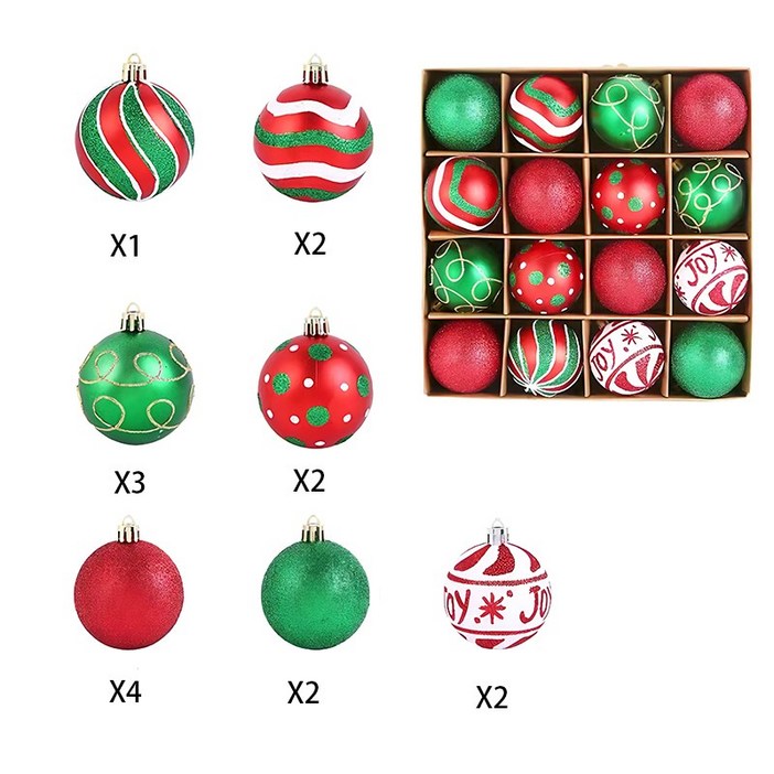 크리스마스 장식볼 소품 트리 세트 크리스마스 트리 장식 ZZSDGQ-11, 1세트, 타입E
