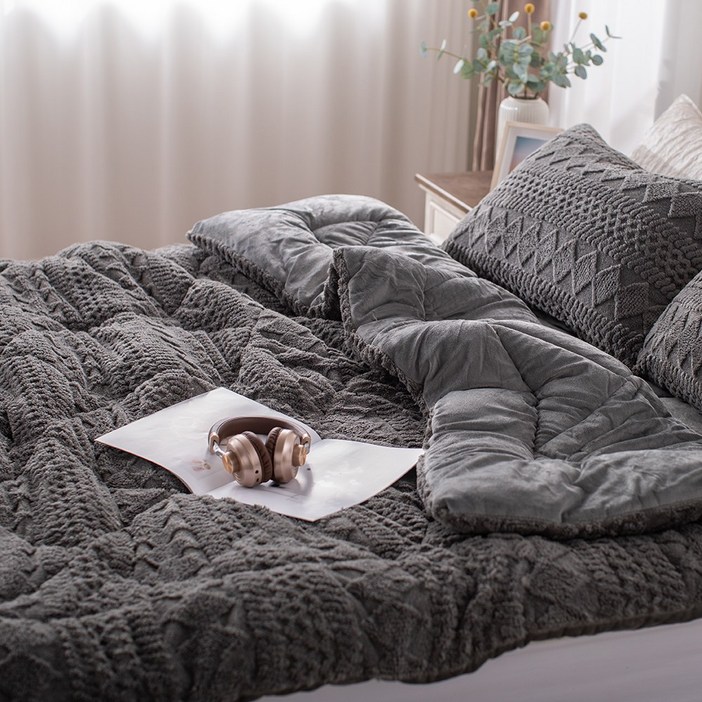 까사앤슬립 밍크 극세사 차렵이불 겨울침구세트