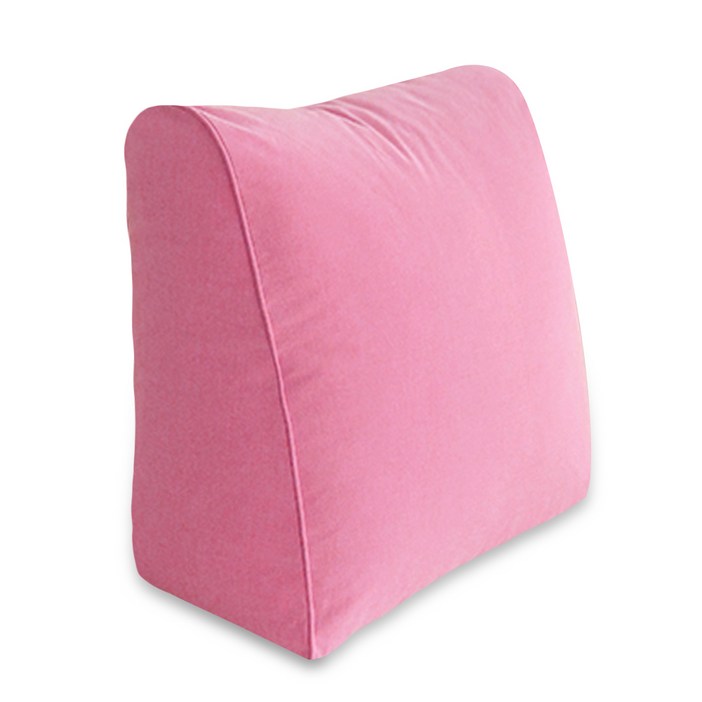 솜포함 프리미엄 더탄탄 라운드 등쿠션, 연핑크