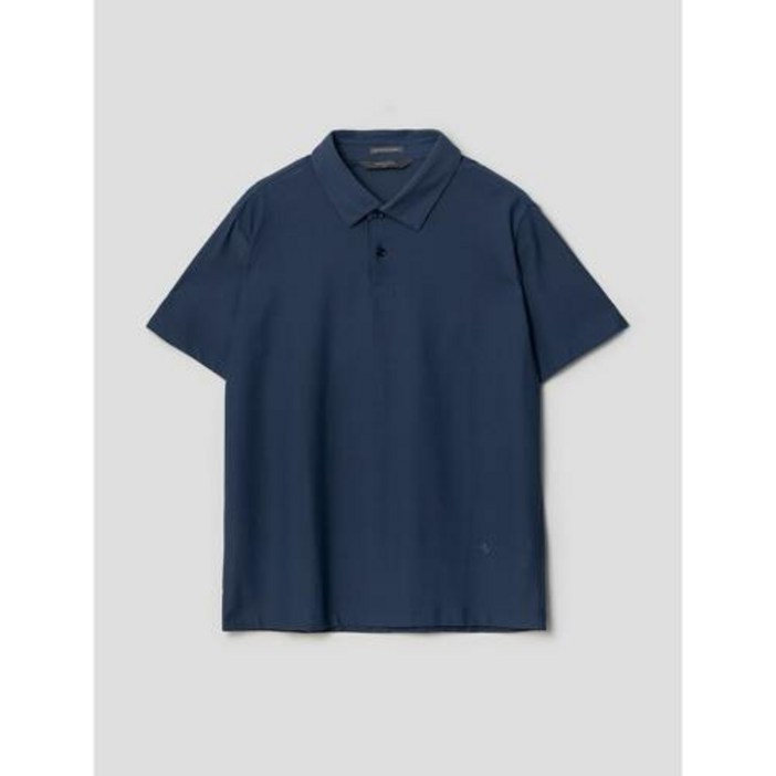 [로가디스(아울렛)] [로가디스] 블루 메쉬 조직 칼라넥 반팔 티셔츠 (RY2442P71P 로가디스반팔티셔츠