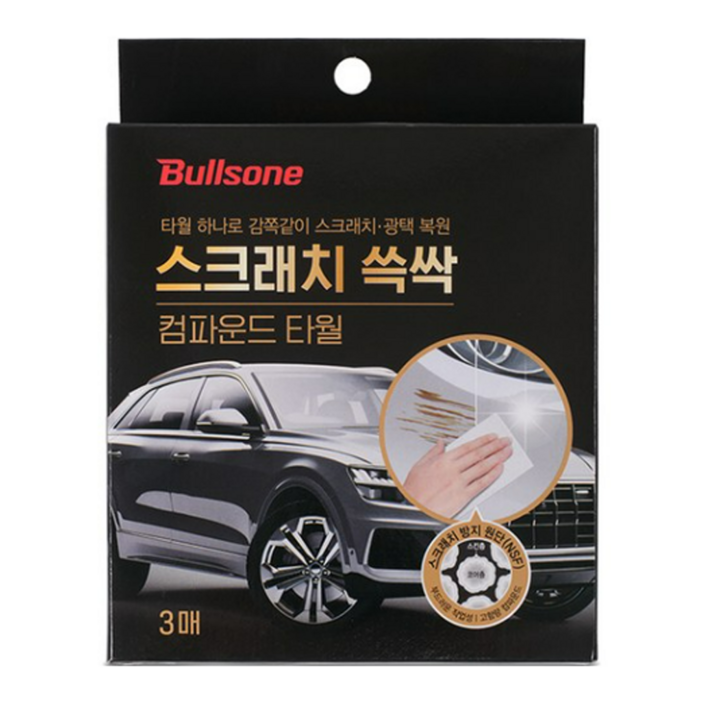 불스원 스크래치 쓱싹 컴파운드 광택 타월 6p, 1개