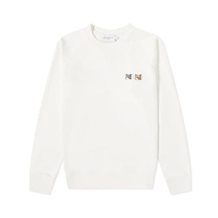 공식정품 메종키츠네 남성 맨투맨 티셔츠 MAISON KITSUNE SWEATSHIRT DOUBLE FOX HEAD PATCH FM00358KM0002ECP700 더블