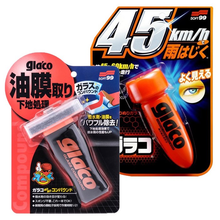 소프트99 유막제거제 G-47+ 발수코팅제45km G-4