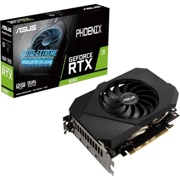 아수스 ASUS Phoenix 엔비디아 NVIDIA 지포스 RTX 3060 V2 게이밍 그래픽 카드- PCIe 4.0, 12G