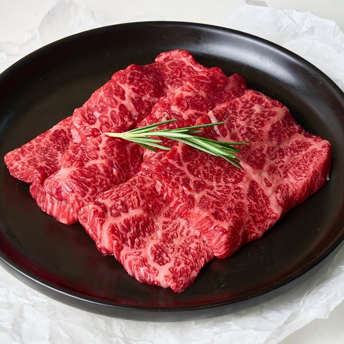 한우이츠 한우 1 살치살 스테이크 소고기 캠핑 바베큐, 5개, 300g