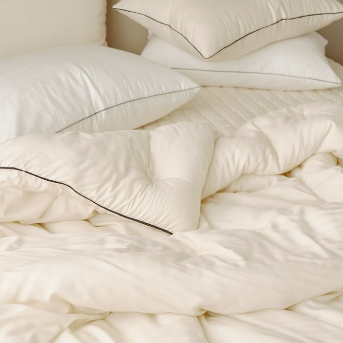 국내제조 띵스룸 크림슈 텐셀모달100 항진드기 향균 옥수수솜 이불