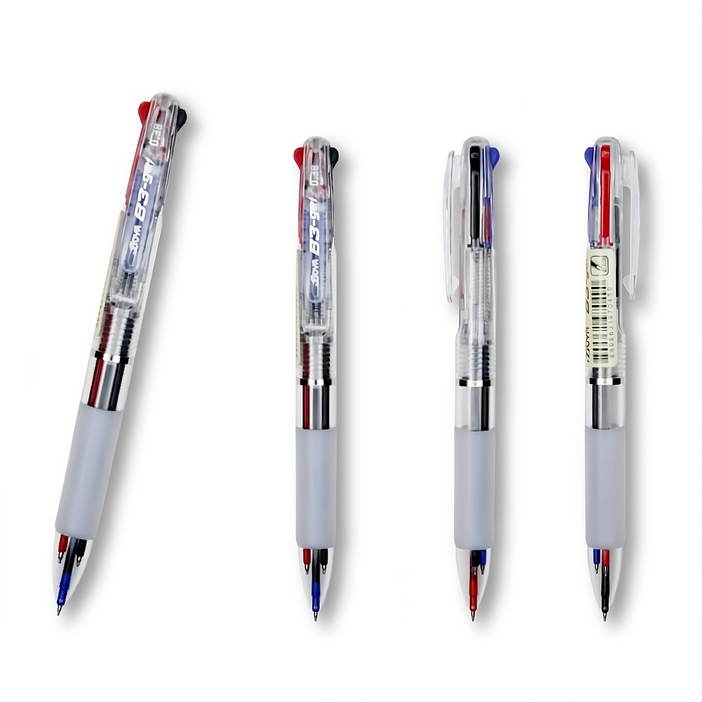 삼색 볼펜 3색 젤 잉크 중성 펜 0.38mm 10개 Set, 1개