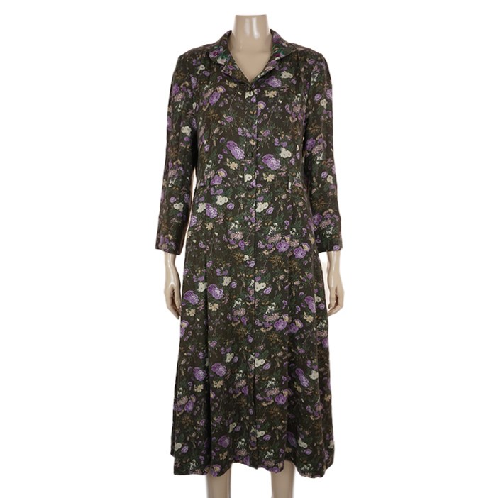 비꼴리끄 b232wo3110895린넨 크로세카라 칠부소매 원피스